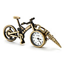 Orologio-portachiavi a forma di bicicletta, unisex, analogico, al quarzo - Bronzo