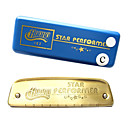 huang - (102-a) blues harp archaïsering boot harmonica 10 holes/20 tonen