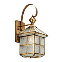 1 - Light Golden Wall Light in Antique Style in Little House Design