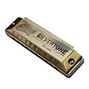 huang - (103-b) blues harp mondharmonica archaïsering 10 holes/20 tonen / aluminium kam