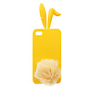 Ear Rabbit Exquisite Back Cover for iPhone4(Yellow)