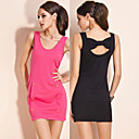 TS Double Button Open-back Bow Dress (More Colors)