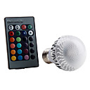 E27 5W RGB Light Remote Controlled LED Ball Bulb (85-265V)
