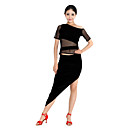 Dancewear Mercerized Cotton Latin Dance Outfit For Ladies