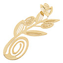 Elegant Golden Flower Style Bookmark