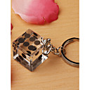 Lucky Vegas  Crystal Dice Key Chain Favor