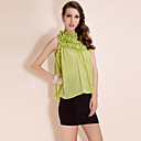 ts camisa blusa solta camadas de chiffon