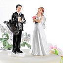 Golf Fanatic Couple Wedding Cake Topper