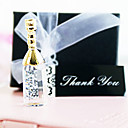Vintage Crystal Wine Bottle Favor