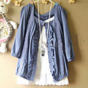 Women's Lace Fold 1/2 Sleeve Blouse