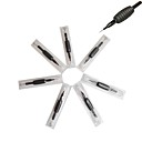 20 Pcs Black Disposable Tattoo Needles and Tubes Grip Supply 9RL