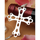 croce d'argento con favore bookmark nappa