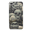 3D Effect Skulls Pattern  Case for iPhone 4 and 4S