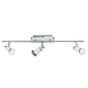 Modern Metal Flush Mount LED Spot Lights with 3 Lights Nickel Finished