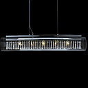 künstlerische Kristall Pendelleuchten mit 6 Lichter Glasrohr Design