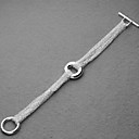 bellissimo argento catene bracciale unisex