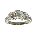 gran moda regalo di compleanno ad anello cubic zirconia