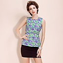 TS Baroque Style Grid Print Sleeveless Blouse Shirt (More Colors)