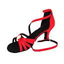 cinta elegantes mulheres personalizadas do arco de cetim latin / sapatos de dança de salão com fivela (mais cores)