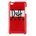 Simple Style Pattern Hard Case for iPod Touch 4 (Red)