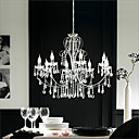 vela moderno caracterizado lustres de cristal com 8 luzes