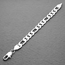 Mode versilbert 12mm Unisex-Armband