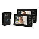 7 Inch TFT Digital Screen Wireless Video Door  Phone(1 Camera with 2 Monitors)