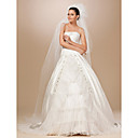 Two-tier Tulle Cut Edge Chapel Wedding Veil