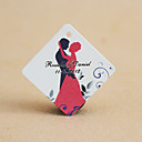 Personalized Rhombus Favor Tag - Bride & Groom (Set of 30)
