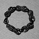 Beautiful Silver Plated Black Dragon Unisex Bracelet