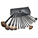 18Pcs Professional Cosmetic Brush With Free Luxurious Leather Case