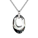 mooie Oostenrijkse kristal met echte geplatineerd vrouwen hanger (meer kleuren)