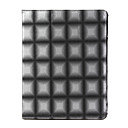 Gray case with diagonal pattern for iPad2 and the New iPad