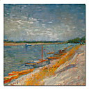 met de hand geschilderd beroemde olieverfschilderij met gestrekte frame 24 "x 24" van Van Gogh