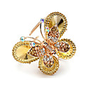Gorgeous Alloy With Rhinestones Butterfly Barrette