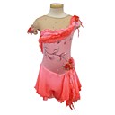 Personalized Design Sleeveless Jagged Edge Ice Skating Dress