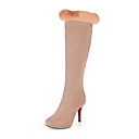 gamuza botas de tacón de aguja de piel con plataforma del partido / la noche los zapatos (más colores)