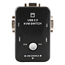 USB2.0 2-Port Manual KVM Switch Box