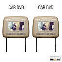 Schermo LCD da 7 pollici poggiatesta lettore DVD con altoparlante incorporato, CD, DVD, giochi (1 coppia)