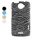 Glitter Zebra Strips Hard Case for HTC ONE X (Assorted Colors)