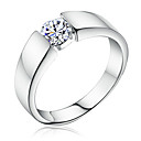 Magnifique argent sterling zircon cubique anneau