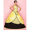 Ball Gown One Shoulder Floor-length Taffeta Prom Dress With Pick-up Skirt