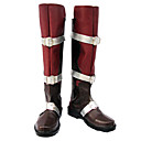cosplay laarzen geïnspireerd door final fantasy bliksem rood zwart