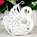 Elegant Swan Laser cut Favor Box - Set Of 12