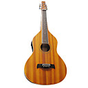 Aiersi - (08WBER) Caoba Madera contrachapada Weissenborn Acoustic-Electric Guitar Slide hawaiana con Gig Bag (Satin)