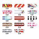 16 stuks Nail Foil Art Vertrouwen Meisje Full Cover Stickers Manicure