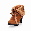 eautiful Suede Chunky Heel Ankle Boots With Lace-up Party/Evening Shoes (More Colors)