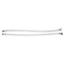 Two Flexible 3/8 Faucet Water Supply Hoses