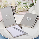 "Love Note" Silver Toned Luxury Memo Pad and Pen