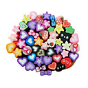 50pcs 3D Ceramic Stars Application Nail Decorations(Random Color)